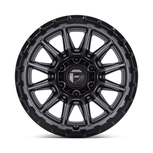 Fuel 1PC | FC866 PISTON | 20.0x10.00 | 5X127 | -18 | MATTE GUNMETAL GLOSS BLACK LIP