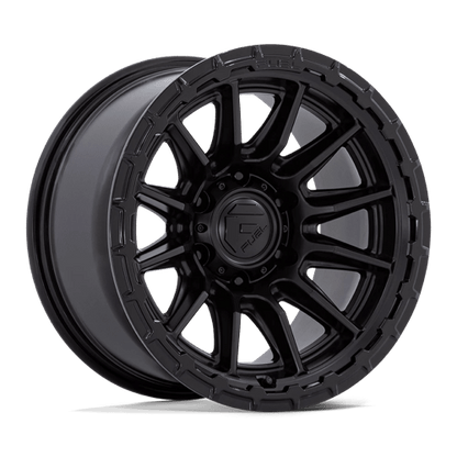 Fuel 1PC | FC866 PISTON | 22.0x9.50 | 6X139.7 | 20 | BLACKOUT W/ GLOSS BLACK LIP