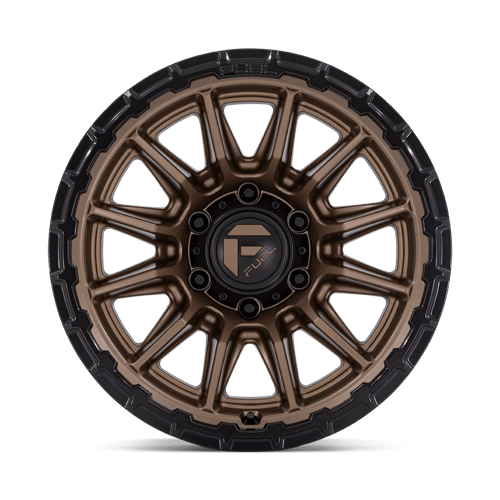 Fuel 1PC | FC866 PISTON | 17.0x9.00 | 6X139.7 | -12 | MATTE BRONZE W/ GLOSS BLACK LI