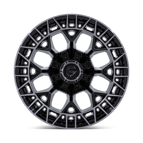 Fuel 1PC | FC873 CHARGER | 22.0x12.00 | 8X180 | -44 | GLOSS BLACK BRUSHED DARK TINT