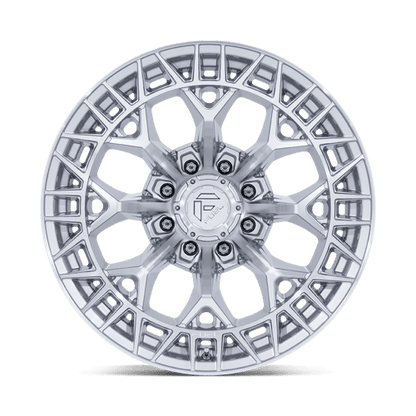Fuel 1PC | FC873 CHARGER | 22.0x12.00 | 8X165.1 | -44 | GLOSS SILVER W/ MACHINED FACE