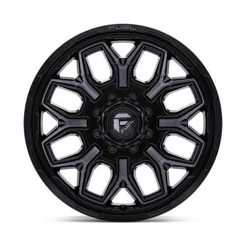 Fuel 1PC | D875 FLUX DUALLY | 20.0x8.25 | 8X200 | 104 | GLOSS BLACK BRUSH FC GRAY DDDT
