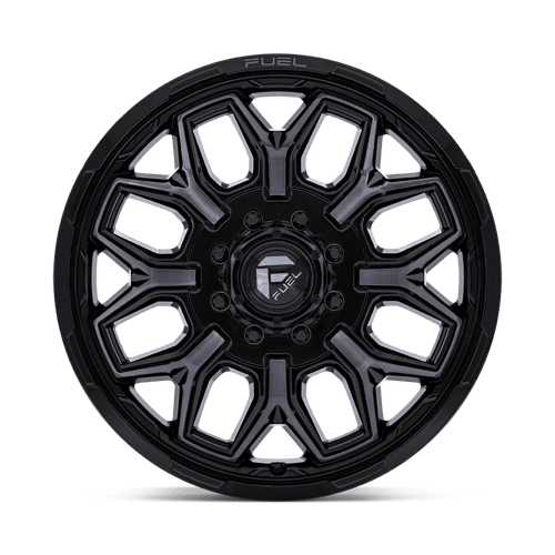 Fuel 1PC | D875 FLUX DUALLY | 20.0x8.25 | 8X200 | -227 | GLOSS BLACK BRUSH FC GRAY DDDT