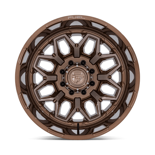 Fuel 1PC | D876 FLUX DUALLY | 20.0x8.25 | 8X170 | -201 | PLATINUM BRONZE