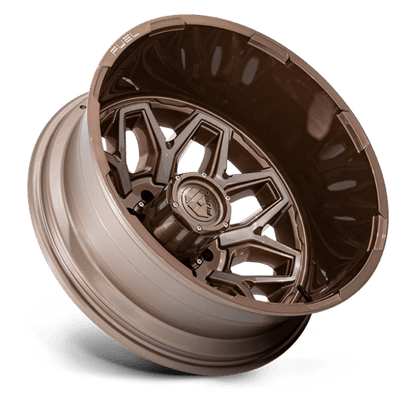 Fuel 1PC | D876 FLUX DUALLY | 20.0x8.25 | 8X165.1 | -240 | PLATINUM BRONZE
