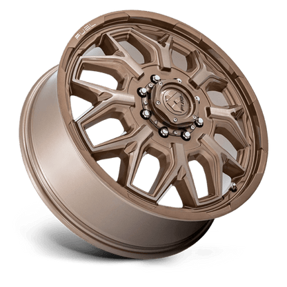 Fuel 1PC | D876 FLUX DUALLY | 22.0x8.25 | 8X210 | 104 | PLATINUM BRONZE