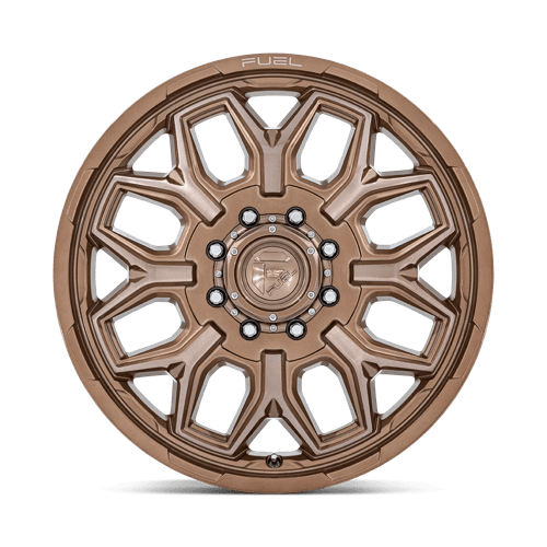 Fuel 1PC | D876 FLUX DUALLY | 22.0x8.25 | 8X210 | 104 | PLATINUM BRONZE