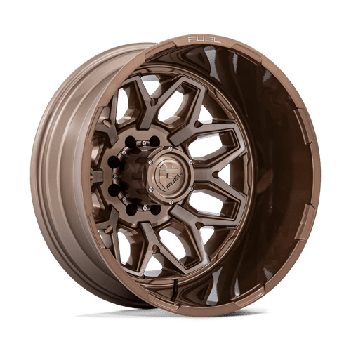 Fuel 1PC | D876 FLUX DUALLY | 22.0x8.25 | 8X165.1 | -227 | PLATINUM BRONZE