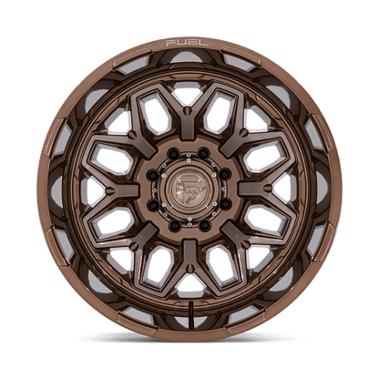Fuel 1PC | D876 FLUX DUALLY | 22.0x8.25 | 8X200 | -227 | PLATINUM BRONZE
