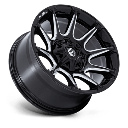 Fuel 1PC | FC880 SUPER C | 22.0x10.00 | 8X180 | -18 | GLOSS BLACK MILLED
