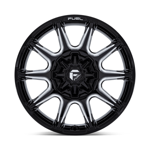 Fuel 1PC | FC880 SUPER C | 22.0x10.00 | 8X165.1 | 10 | GLOSS BLACK MILLED