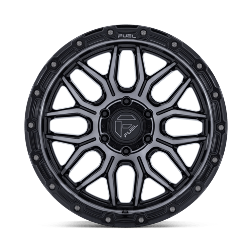 Fuel 1PC | FC881 SURGE | 17.0x9.00 | 6X139.7 | -12 | GLOSS BLACK MACHINED W/ GTCC