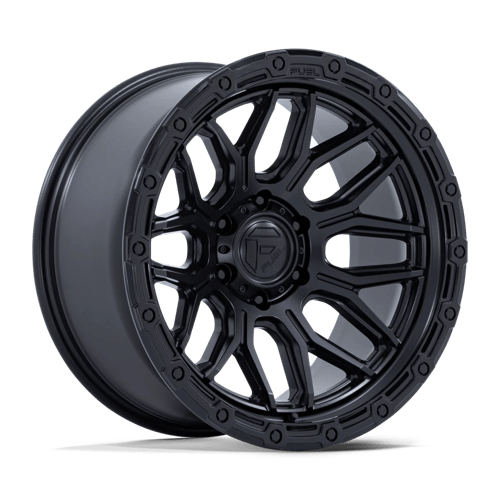 Fuel 1PC | FC881 SURGE | 20.0x9.00 | 8X170 | 1 | MATTE BLACK W/ GLOSS BLACK LIP
