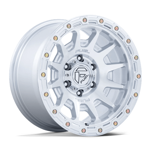 Fuel 1PC | FC884 FORTRESS | 18.0x9.00 | 6X135 | 1 | GLOSS SILVER W/ MACHINED FACE