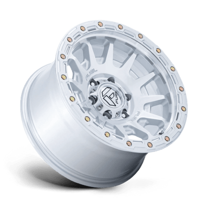 Fuel 1PC | FC884 FORTRESS | 18.0x9.00 | 5X127 | 1 | GLOSS SILVER W/ MACHINED FACE