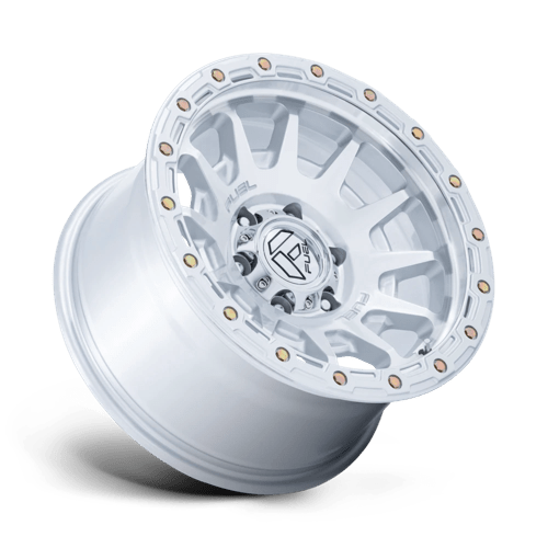 Fuel 1PC | FC884 FORTRESS | 18.0x9.00 | 6X120 | 20 | GLOSS SILVER W/ MACHINED FACE