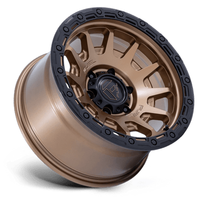 Fuel 1PC | FC884 FORTRESS | 18.0x9.00 | 6X139.7 | 1 | MATTE BRONZE W GLOSS BLACK LIP