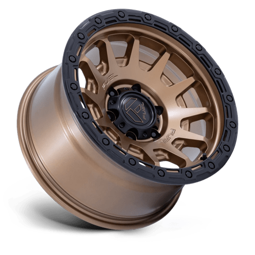 Fuel 1PC | FC884 FORTRESS | 18.0x9.00 | 6X135 | 20 | MATTE BRONZE W GLOSS BLACK LIP