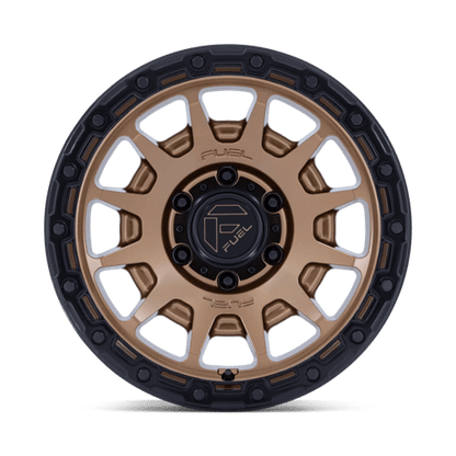 Fuel 1PC | FC884 FORTRESS | 18.0x9.00 | 6X114.3 | 20 | MATTE BRONZE W GLOSS BLACK LIP