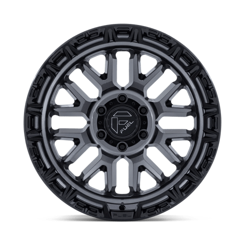Fuel 1PC | FC890 RAIL | 20.0x10.00 | 6X135 | -18 | GLOSS GUNMETAL W/ G-BLK LIP