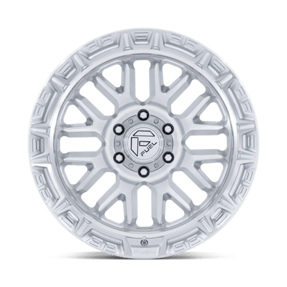 Fuel 1PC | FC890 RAIL | 20.0x9.00 | 6X139.7 | 1 | GLOSS SILVER W/ MACHINED FACE