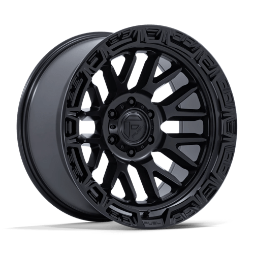 Fuel 1PC | FC890 RAIL | 20.0x10.00 | 6X139.7 | -18 | MATTE BLACK W/ GLOSS BLACK LIP
