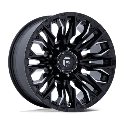 Fuel 1PC | D803 FLAME | 20.0x9.00 | 8X165.1 | 1 | GLOSS BLACK MILLED