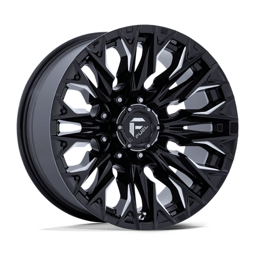 Fuel 1PC | D803 FLAME | 20.0x9.00 | 8X165.1 | 20 | GLOSS BLACK MILLED