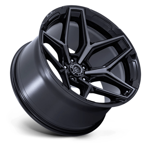 Fuel 1PC | FLUX | 17.0x9.00 | 5X127 | -12 | GLOSS BLACK BRUSH FC GRAY DDDT