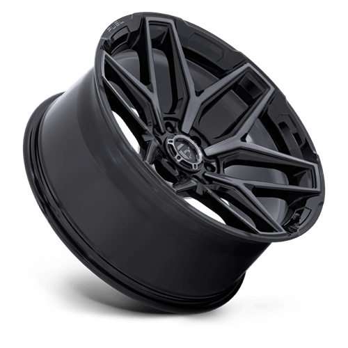 Fuel 1PC | FLUX | 20.0x9.00 | 6X139.7 | 1 | GLOSS BLACK BRUSH FC GRAY DDDT