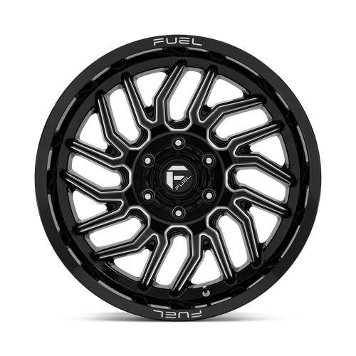 Fuel 1PC | D807 HURRICANE | 20.0x10.00 | 6X139.7 | -18 | GLOSS BLACK MILLED