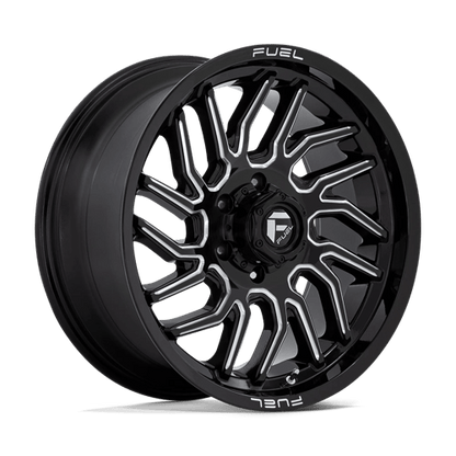 Fuel 1PC | D807 HURRICANE | 20.0x9.00 | 6X139.7 | 20 | GLOSS BLACK MILLED