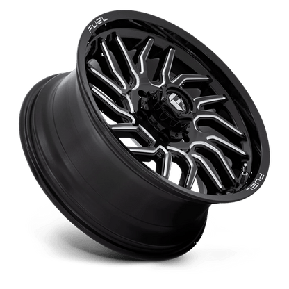 Fuel 1PC | D807 HURRICANE | 20.0x9.00 | 6X139.7 | 20 | GLOSS BLACK MILLED
