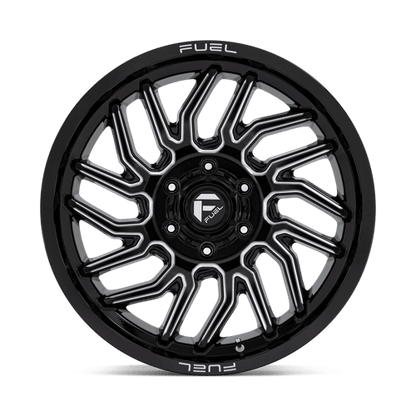 Fuel 1PC | D807 HURRICANE | 20.0x9.00 | 6X139.7 | 20 | GLOSS BLACK MILLED
