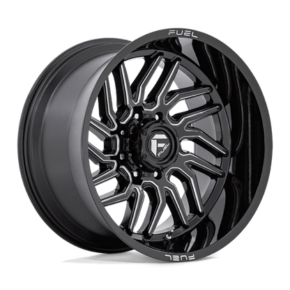 Fuel 1PC | D807 HURRICANE | 20.0x9.00 | 8X165.1 | 20 | GLOSS BLACK MILLED