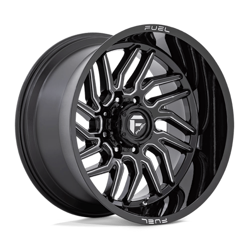 Fuel 1PC | D807 HURRICANE | 24.0x12.00 | 5X127 | -44 | GLOSS BLACK MILLED