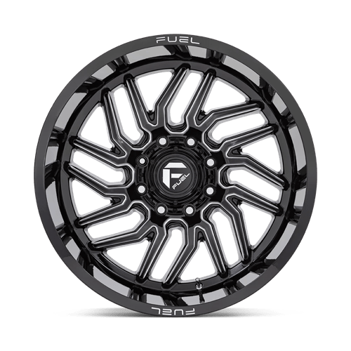 Fuel 1PC | D807 HURRICANE | 20.0x9.00 | 8X165.1 | 1 | GLOSS BLACK MILLED