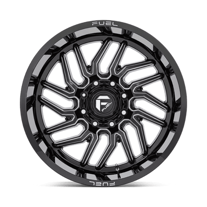 Fuel 1PC | D807 HURRICANE | 20.0x10.00 | 5X127 | -18 | GLOSS BLACK MILLED