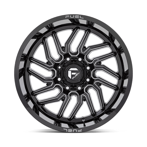 Fuel 1PC | D807 HURRICANE | 20.0x9.00 | 5X139.7 | 1 | GLOSS BLACK MILLED