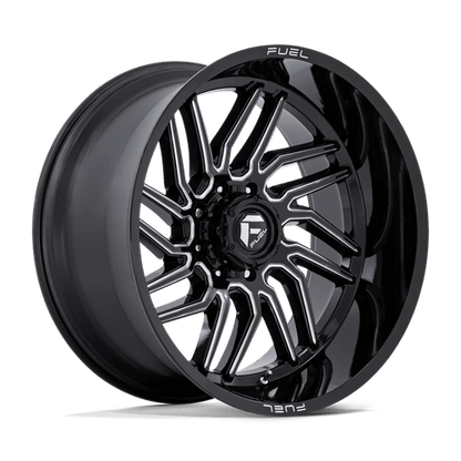 Fuel 1PC | D807 HURRICANE | 24.0x12.00 | 8X170 | -44 | GLOSS BLACK MILLED
