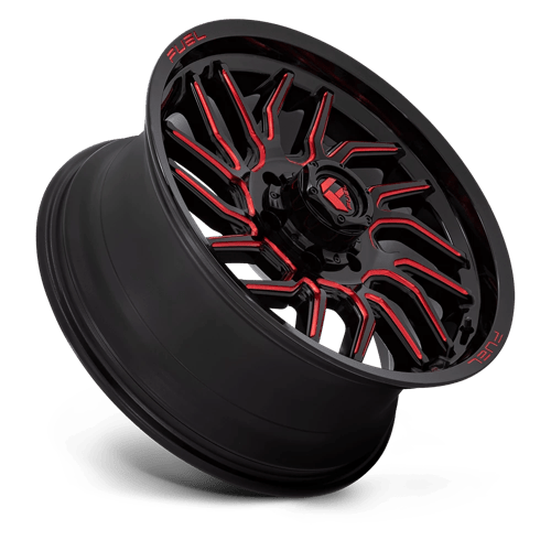 Fuel 1PC | D808 HURRICANE | 20.0x9.00 | 6X139.7 | 20 | GLOSS BLACK MILLED RED TINT