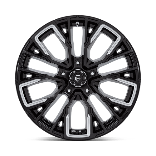 Fuel 1PC | D849 REBAR | 20.0x10.00 | 5X127 | -18 | GLOSS BLACK MILLED