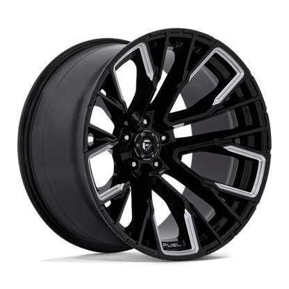 Fuel 1PC | D849 REBAR | 22.0x12.00 | 5X127 | -44 | GLOSS BLACK MILLED