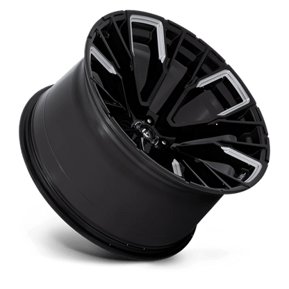 Fuel 1PC | D849 REBAR | 22.0x12.00 | 5X139.7 | -44 | GLOSS BLACK MILLED