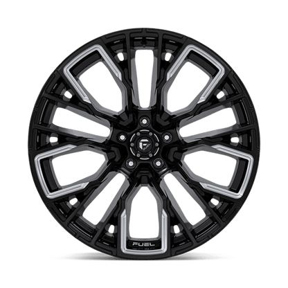 Fuel 1PC | D849 REBAR | 22.0x12.00 | 5X139.7 | -44 | GLOSS BLACK MILLED