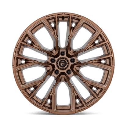 Fuel 1PC | D850 REBAR | 22.0x12.00 | 5X127 | -44 | PLATINUM BRONZE MILLED