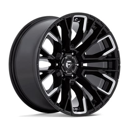 Fuel 1PC | D849 REBAR | 17.0x9.00 | 6X120 | 1 | GLOSS BLACK MILLED