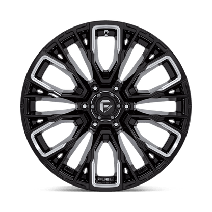 Fuel 1PC | D849 REBAR | 17.0x9.00 | 6X139.7 | -12 | GLOSS BLACK MILLED