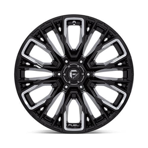 Fuel 1PC | D849 REBAR | 17.0x9.00 | 6X120 | 1 | GLOSS BLACK MILLED