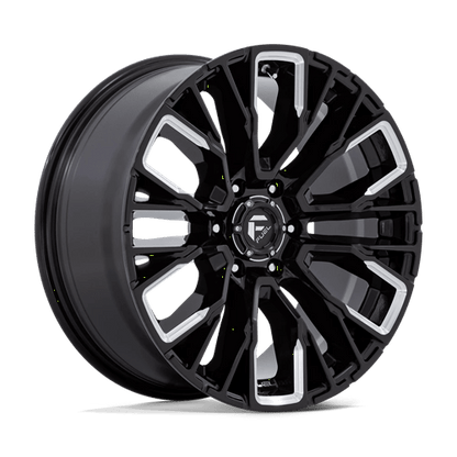 Fuel 1PC | D849 REBAR | 20.0x9.00 | 6X139.7 | 20 | GLOSS BLACK MILLED